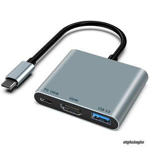 �y���������zType c HDMI �A�_�v�^�^�C�vc Hdmi �ϊ� 4K @60HZ�𑜓x hdmi�|�[�gUSB 3.0�����|�[�g�^�C�v100W PD�}���[�d�|�[�g�ϊ� �A�_�v�^ UHD �^�C�v�V�[ HD MI MacBook iPad Pro iPhone 16/17 Huawei Switch Usb C �f