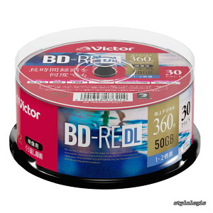 �y���������zVictor ����Ԃ��^��p BD-RE VBE260NP30SJ1 (�Ж�2�w/1-2�{��/30��) �z���C�g