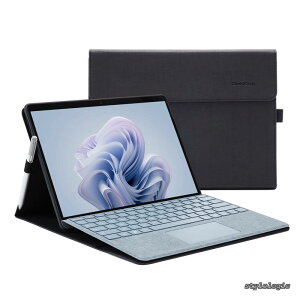 �y���������zMicrosoft Surface Pro 11 / Surface Pro 10 (2024) / Surface Pro 9(2022) �P�[�X �}�C�N���\�t�g ��p�ی�J�o�[ �\�ʓ����ی� �����p �X�^���h �L�[�{�[�h�����[�\�y�� ���^ �y���z���_�[�t�� PU
