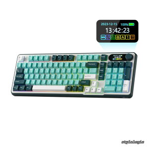 �y���������zROYAL KLUDGE S98 ���J�j�J���L�[�{�[�h�A�X�}�[�g�f�B�X�v���C����уm�u�t���A�g�b�v�}�E���g 96% ���C�����X���J�j�J���L�[�{�[�h BT/2.4G/USB-C�A�z�b�g�X���b�v�\�A�\�t�g�E�F
