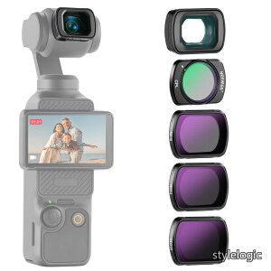 �y���������zND�t�B���^�[�Z�b�g 0.75�{�L�p�����Y�t�� 108°FOV����p ND16+ND64+ND256+CPL ���� �~�Ό� Osmo Pocket 3/Pocket 4/Xtra Muse�A�N�Z�T���[�Ή� FL-B08