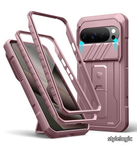 �y���������zGoogle Pixel 10 Pro XL�p �X���C�h���J�����J�o�[�t���P�[�X 2��ނ̃t�����g�t���[����������ʕی�t�B���������ȃL�b�N�X�^���h���� �ϏՌ��t���{�f�B�h��o���p�[�P�[�X(�s