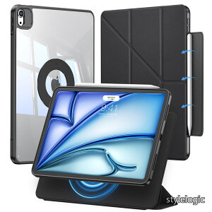 �y���������zAir 13�C���` �P�[�X M4/M3/M2�Ή��i2026/2025/2024�jiPad Pro 12.9�C���` ��p�J�o�[ ��6/5/4����i2022/2021/2020�j���C��&���E�� �܂�X�^���h�P�[�X �Ռ��ی� ���u���c�u�p�x�����\ �O�p�`