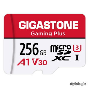 �y���������z1 �Ή��z GIGASTONE �}�C�N��sd�J�[�h 256GB Gaming Plus microSDXC UHS-I A1 V30 U3 V30 C10 �]�����x 100 MB/s ���� MicroSD Full HD & 4K UHD���� GIGASTONE �������K�i SD�A�_�v�^�[1���t���y5�N�ۏ؁z