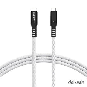 �y���������zThunderbolt 4/USB 4 �P�[�u�� 240W - 8K@60Hz/�f���A��4K�f�B�X�v���C�Ή� - MacBook Pro/Air�EiPad Pro�EiPhone15/16 Pro Max�EGalaxy S24�����L�݊�(Thunderbolt 4 �z���C�g 3m)