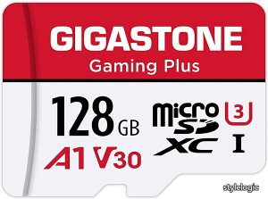 �y���������z1 �Ή��z GIGASTONE �}�C�N��sd�J�[�h 128GB Gaming Plus microSDXC UHS-I A1 V30 U3 C10 �]�����x100MB/s ���� Full HD & 4K UHD���� �������K�i SD�A�_�v�^�[1���t���y5�N�ۏ؁z