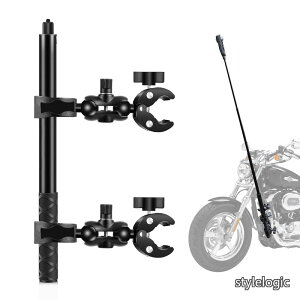 �y���������z(�v���Y) �I�[�g�o�C �o�C�N �n���h���o�[ �_�u���N�����v�}�E���g 59�C���` �C���r�W�u���Z���t�B�[�X�e�B�b�N�t�� insta360 X4/X3/X2/XONE/GO2/3�A�N�V�����J�����p (�_�u���X�[�p�[