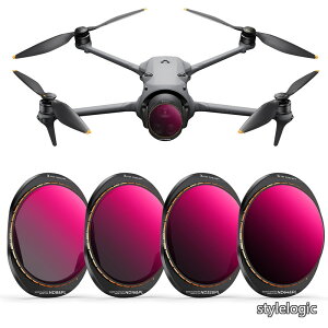 �y���������zCONCEPT DJI Mavic 4 PRO�pND&PL�t�B���^�[�Z�b�g(ND8&PL+ND16&PL+ND32&PL+ND64&PL) ND�t�B���^�[ PL�t�B���^�[ �ی� ���˖h�~ ���ʒ��� ����B�e �Ό������Y �y�ʐ݌v 28�w�R�[�e�B���O �v�����掿