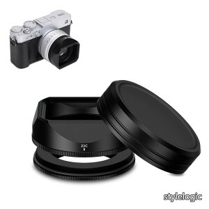 �y���������z�X�N�G�A���^�������Y�t�[�h �t�[�h�L���b�v+�A�^�u�^�[�t�� Fujifilm XF 23mm F2.8 R WR/Fujifilm XF 27mm F2.8 R WR/Fujifilm XF 27mm F2.8�����Y�ɑΉ� 39mm�t�B���^�[�ƕ��p�\ �A���~�j�E������
