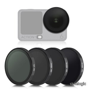 �y���������zOSMO ACTION 6 �p PL�t�B���^�[�{ND�t�B���^�[ 3��Z�b�g CPL + ND8 ND16 ND32 DJI �I�Y�� �A�N�V���� �Ή� �ѓd�h�~ �h�� ���� �h�� DJI-A6NP