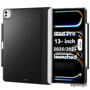 �y���������ziPad Pro 13�C���` �P�[�X M4 2024��p �}�W�b�N�L�[�{�[�h�ɑΉ� Magic Keyboard/Smart Keyboard Folio�ɑΉ� Apple Pencil�z���_�[�t�� �}�O�l�b�g�t�� ���C�z�� ���^�y�� �v(�L�[�{�[�h�Ȃ�/Magic 