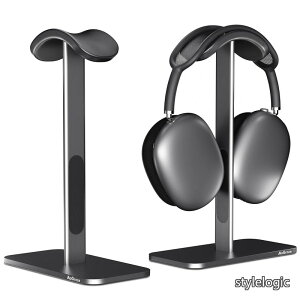 �y���������zAirpods Max�p �A���~�j�E���w�b�h�z���X�^���h �x�~��ԃ��[�h�t�� ����/�Q�[�����[��/�V���b�v�p�w�b�h�z�����[/�f�B�X�v���C�p (�_�[�N�O���[)