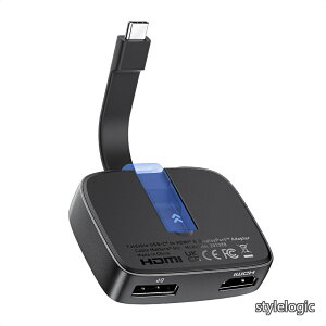 �y���������zMatters �|�[�^�u�� 8K / �f���A��4K 60Hz USB C HDMI DisplayPort �ϊ��A�_�v�^ Thunderbolt 4 / USB4 �Ή� DELL XPS Surface Pro MacBook�K�p (macOS��1�̊g���f�B�X�v���C�݂̂��T�|�[�g)