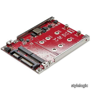 �y���������z2�X���b�gM.2 - SATA�A�_�v�^ 2.5�C���`�h���C�u�x�C�Ή� RAID 2x M.2 NGFF SSD�A�_�v�^ SATA 3.0(6Gbps) S322M225R