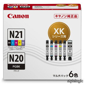 �y���������zCanon ���� �C���N�J�[�g���b�W XKI-N21(BK/C/M/Y/PB)+N20 6�F�}���`�p�b�N XKI-N21+N20/6MP