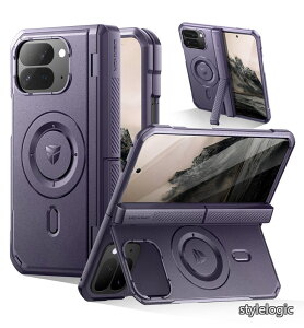 �y���������zGoogle Pixel 10 Pro Fold�p�P�[�X �}�O�l�b�g�� �O�ʉ�ʕی�t�B�������q���W�ی�t�� �t���{�f�B���O�h�ی�J�o�[�o���p�[�P�[�X(�p�[�v��)