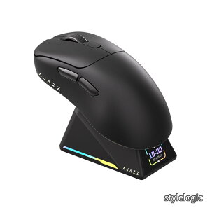 �y���������zAJ179 APEX �Q�[�~���O�}�E�X ���C�����X 1K 4K 8K�|�[�����O���[�g�Ή� OLED�f�B�X�v���C���C���[�d�h�b�N�t�� �������� PAW3950�Z���T�[ 30000DPI 750IPS 50G�����x 58�O���� �y�ʉ� BT/2.4G/