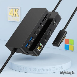 �y���������zSurface �h�b�N surface �h�b�L���O�X�e�[�V���� 3��ʏo��(HDMI+DP+Thunderbolt 4) Surface Pro 12/11/10/9/8/X/7/6/5/4/3 Surface Laptop 7/6/5/4/3/2/ 1 Surface Laptop Go 3/2/1 Surface Book 3/2/1�ɑΉ�