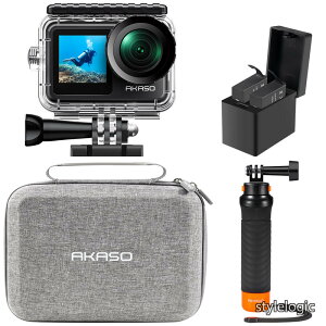 �y���������zBrave 7 LE �A�N�V�����J���� 4K60fps 20MP IPX7�{�@�h�� 40M�h�� �����J���� �Z����Ԃ�␳ �A�N�V�����J�� �f���A���J���[ �^�b�`�p�l���� �^�C�����v�X WiFi/Type-C�O���}�C�N�Ή� 1350mA