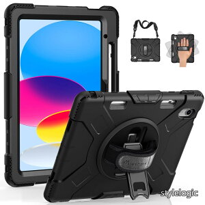 �y���������ziPad 11���� �P�[�X A16 2025 ipad 10���� �P�[�X 10.9�C���` 2022 iPad�ی�P�[�X �ϏՌ� ��� �h�o 360°��]�X�^���h �����J�b�g �y�����[ �V�����_�[/�n���h�X�g���b�v �d�� ���� �q����