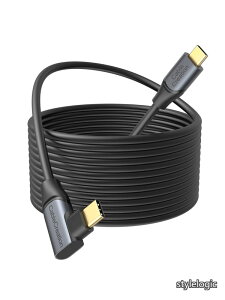 �y���������zQuest 2 link�Ή� �P�[�u�� 5M Oculus link�K�p �P�[�u�� USB-C to USB-C �P�[�u�� 5 Gbps�f�[�^�]�� iPhone 15 iPhone 15Pro Max Steam VR/VR�w�b�h�Z�b�g�Ή����Q�[��PC���ɓK�p 5M