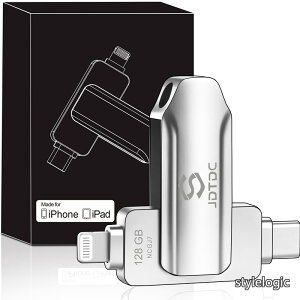 �y���������z�M���z Apple MFi�F�� 128GB iPhone USB�������b���K�e�ʁb������ �A�C�t�H���b�ʐ^/����/�A���� �����o�b�N�A�b�v�biPhone 16 15 �^�C�vc usb������ Android�Ή��biOS Lightning �������[