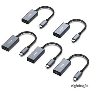 �y���������z5�� USB C - HDMI �ϊ��A�_�v�^ 4K USB Type-C HDMI �A�_�v�^ [Thunderbolt 3 / 4] �݊��^�C�vC �ϊ� [4K@60Hz �f���o��] iPhone 16 Pro/Max MacBook Pro/Air 2023 iPad iMac S23 XPS 17 �ȂǂɑΉ�