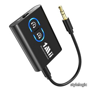 �y���������zBluetooth �g�����X�~�b�^�[ ���V�[�o�[ ����� �u���[�g�D�[�X ��x��Bluetooth5.3 ���M�@ ��M�@ 2�䓯���ڑ� aptX Adaptive/aptX LL/aptX HD/AAC/AUX�Ή� �C���z���W���b�N 3.5mm TV/PC/�X�s�[�J