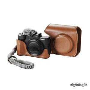 �y���������z�J�����p���U�[�P�[�W�L�b�g PowerShot V1�p �n�[�t���U�[�P�[�X �t���b�v�P�[�X�J�o�[ ���X�g�X�g���b�v �t�@�[�E�B���h�X�N���[���t�� �����^�т₷���ی�� �i�u���E���j 5385