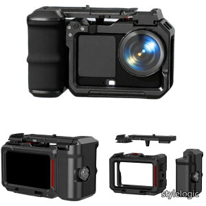 �y���������zOsmo Action 6 �Ή� �J�����P�[�W �L�b�g �A���~�j�E������ �n���h�� �}�E���g �O���b�v�z���_�[ �V���b�^�[�{�^���t �R�[���h�V���[�a�t���A1/4�l�W���t�� ���t�����ȒP�ŁA��