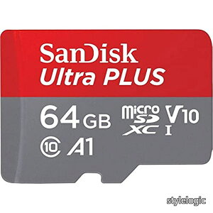 �y���������zUltra Plus 64GB MicroSDXC UHS-I Card with Adapter 130MB/s Class 10 U1 A1