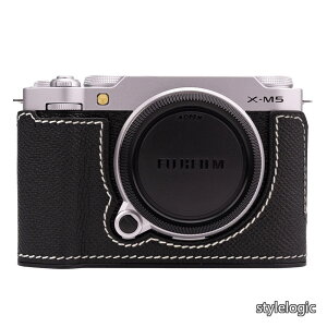 �y���������zhandmade �Ή� FUJIFILM Fuji �x�m X-M5 ��p �J�����P�[�X �J�����J�o�[ �J�����o�b�O �{�v ���w���v�{��+���^���x�[�X�v���[�g (Black&White Line)
