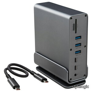 �y���������zin 1 USB C �h�b�L���O�X�e�[�V�����y2*4K HDTV+4K DP+2*USB2.0+3*10Gbps USB3.0+PD100W �[�d+2*Type-C+SD/TF�J�[�h�X���b�g����+RJ45�l�b�g���[�N�A�_�v�^+3.5mm�w�b�h�t�H���W���b�N�ziPhone15�AiPad Air/P