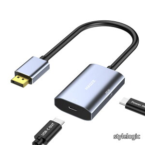 �y���������zto USB-C �ϊ��A�_�v�^�[ 8K@30Hz 4K@144Hz 0.5m PD 65W ���d�Ή� DP1.4 to USB-C ���j�^�[ ���o�C�����j�^�[ �Ή� �m�[�g�p�\�R�� �Q�[�~���O�p DP to Type-C�O���t�F���P�[�u��