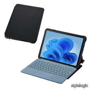 �y���������zSurface Pro 12�C���` �n�C�u���b�h�P�[�X �Ռ��z�� TPU ��ʕی� �t���b�v �p�x���� �t���[�A���O�� �^�b�`�y�����[ �L�[�{�[�h�Ή� ���������܂܏[�d�\ �u���b�N TB-MSP25HVCKFBK