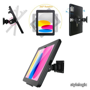 �y���������z2025�N iPad 11�C���` (A16) ��11���� / 2022 iPad 10.9�C���` ��10����p (����10.9�C���`/11�C���`������) ����h�~���b�N&�L�[�t�� �C�ӂ̊p�x�ɉ�]�\ ���^��(�u���b�N)
