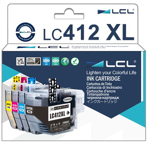 �y�܂Ƃߔ����ōő�1000�~OFF�N�[�|��!�z�y���������zBrother�p �u���U�[�p LC412XL-4PK LC412 LC412XL LC412XLBK LC412XLC LC412XLM LC412XLY �痿 (4�F�Z�b�g) �݊��C���N�J�[�g���b�W �Ή��@��FBrother MFC-J7300CDW MF