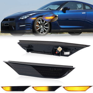 �y�܂Ƃߔ����ōő�1000�~OFF�N�[�|��!�z�y���������zGT-R R35 LED �T�C�h�}�[�J�[ GTR �����E�C���J�[ �T�C�h�E�C���J�[ Niss-anGTR R-35 ���Y �V�[�P���V�����^�C�v �n�C�t���΍�ς݃X���[�N����