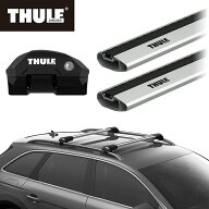 【送料無料】THULE スーリー VW クロスポロ（ルーフレール付き 6RCBZW） ルーフキャリア 3点セット フッ…