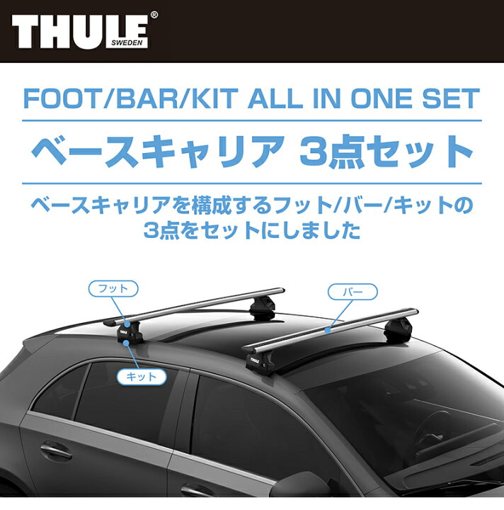 楽天市場】【送料無料】THULE スーリー WRX S4（R3/11～） ルーフ 