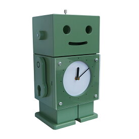 【送料無料】日本製 置き時計 ボックスティッシュケース 小物入れ TIME Robit ロビット ロボット型木製家具 セイコークロック 収納 スタンド【楽ギフ_包装】
