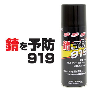 染めQ 錆を予防919 420ml エアゾール 防サビ 速乾 密着剤 プライマー 溶接部・ボルト・ナット結合部の錆を防ぐ 難密着素材 生アルミ アルマイト加工材などの上に【楽ギフ_包装】