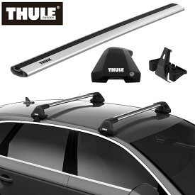 【送料無料】THULE（スーリー） AUDI A3 セダン（ルーフレールなし 2021～）専用ベースキャリア フット7205+ウイングバーエッジ 7215/7214+キット5270