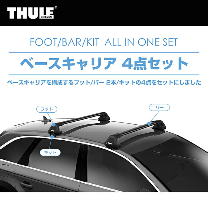 楽天市場】【送料無料】THULE（スーリー） CX-5（ルーフレールなし H29 