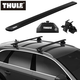 【送料無料】THULE（スーリー） BMW X4（G02 ダイレクトルーフレール付き 2018～）専用ベースキャリアセット フット7106+ウイングバー EVO7114B+キット6007 カーキャリア