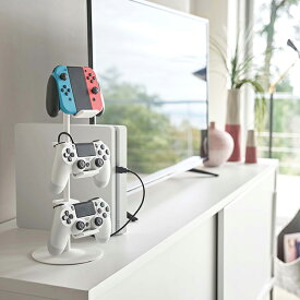 ゲームコントローラー収納ラック smart(スマート) PS4 switch xbox のゲームパッドやヘッドセット/イヤホン ヘッドホンを収納 山崎実業
