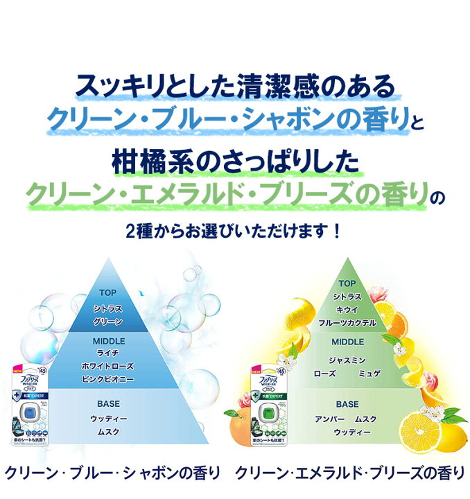 最大71 Offクーポン ファブリーズ イージークリップ 抗菌エキスパート 4個セット クリーン エメラルド ブリーズの香り グリーン 車用 芳香剤 消臭剤 車内 エアコン 抑制 45日 Cmdb Md