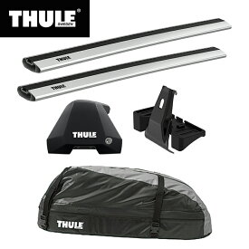 【送料無料】THULE スーリー ヴェゼル（RU系 ルーフレールなし）専用ベースキャリア（フット7205+ウイングバーエッジ 7215/7214+キット5175）+ルーフボックス レンジャー90