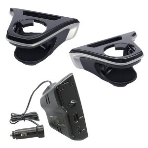 【送料無料】カローラクロス専用 ドリンクホルダー 運転席/助手席用+電源BOX 3点セット SY-CO5/SY-CO6/SY-CO8 車 保冷 保温 カップホルダー ソケット USB増設 スマホ充電