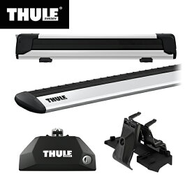 【送料無料】THULE（スーリー） BMW X5専用ベースキャリア（フット7106+ウイングバー EVO7114+キット6007）+スキーキャリア スノーパック エクステンダー7325 F15 2013～2018